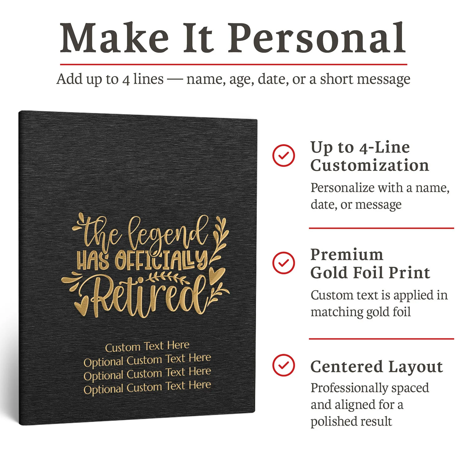 Retirement Guestbook (BLACK)